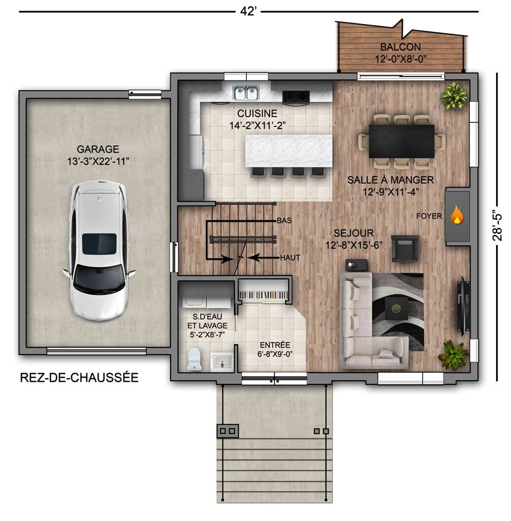 Planidec Construction - Modèle Le Mésaël - Plan rez-de-chaussée